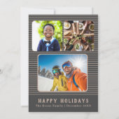 Carte photo grise de confort et de joie (Dos)