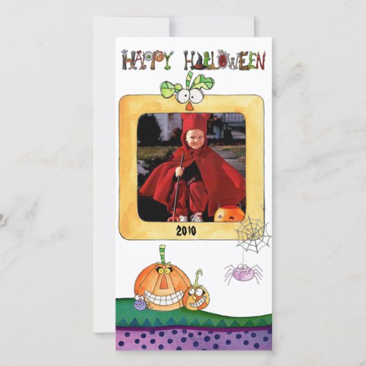 Carte photo Halloween (Devant)