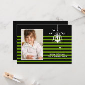 Carte photo Halloween déplaisant (Devant/Arrière en situation)