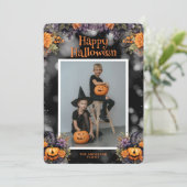 Carte photo Halloween Jack O’Lanterns (Debout devant)