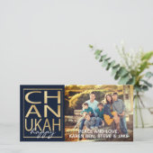 Carte photo Hanoukka / enveloppe Chanukah Happy Go (Debout devant)