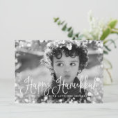 Carte photo Hanoukka Frame Frosted (Debout devant)