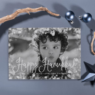 Carte photo Hanoukka Frame Frosted