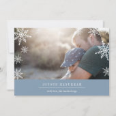 Carte photo Hanoukka moderne Wish | Message modifi (Devant)