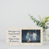 Carte photo Hanoukka "Stars & Dreidels" (Debout devant)