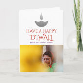 Carte Photo Happy Diwali personnalisée (Devant)