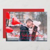 carte photo Heureuse Sainte-Valentin (Devant / Derrière)