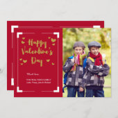 carte photo Heureuse Sainte-Valentin (Devant / Derrière)