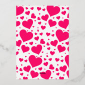 Carte photo Heureuse Sainte-Valentin d'or Retro (Verso)