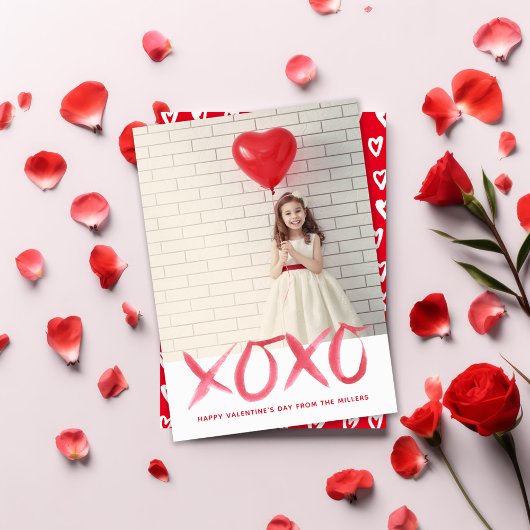 Carte photo Heureuse Sainte-Valentin XOXO