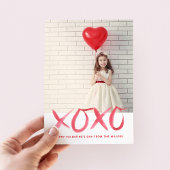 Carte photo Heureuse Sainte-Valentin XOXO
