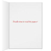 Carte photo heureux de cru de retraite (Intérieur (Droit))