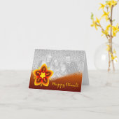 carte photo heureux de diwali (Fleur jaune)