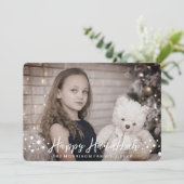 Carte photo heureux de Hanoukka (Debout devant)