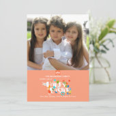 Carte photo heureux de Pâques (Debout devant)