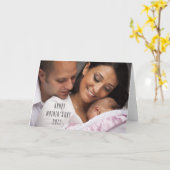 Carte photo heureux moderne du jour de mère (Fleur jaune)