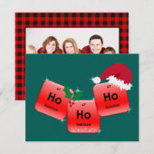 Carte photo Ho Ho Element Holmium Christmas (Devant / Derrière)