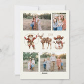 Carte photo Ho Ho Howdy Christmas (Dos)