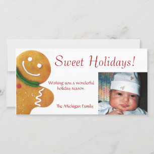 Carte photo homme de pain d'épices