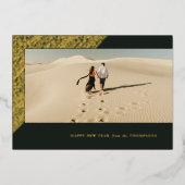 Carte photo horizontale avec cadre gravé pour le N (Recto)