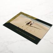 Carte photo horizontale avec cadre gravé pour le N (Rotation)