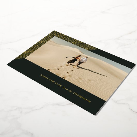 Carte photo horizontale avec cadre gravé pour le N (Rotation)