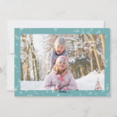 Carte photo horizontale de l'arbre des Fêtes (Dos)