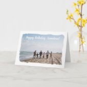 Carte Photo horizontale personnalisée des arêtes peintes (Fleur jaune)