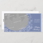 Carte photo horizontale Simply Snowflakes Art 2 (Devant / Derrière)