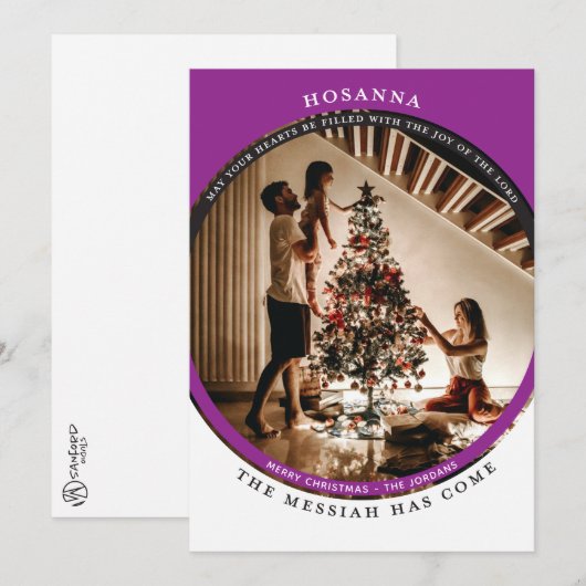 Carte photo Hosanna (Devant / Derrière)