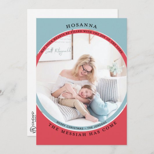 Carte photo Hosanna (Devant / Derrière)