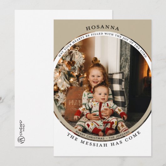 Carte photo Hosanna (Devant / Derrière)