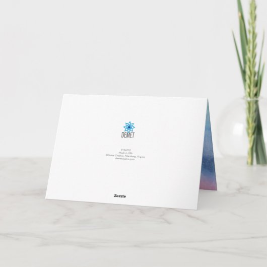 Carte photo Hydrangea (Dos)