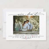 Carte Photo Infinity Calendar Are Do it Save the Date (Devant)