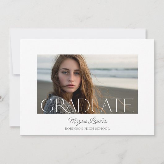 Carte photo Invitation de la soirée chic branché (Devant)