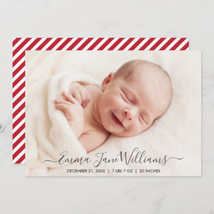 Carte photo Jolly Red Stripes