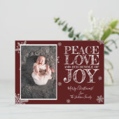 Carte photo Joy Christmas (Debout devant)