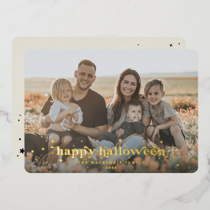 Carte photo Joy Halloween avec police rétro et éto