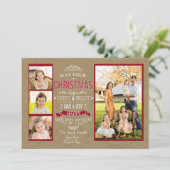 Carte photo Joyeuse et brillante de Noël (Debout devant)