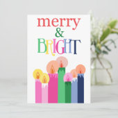 Carte photo Joyeuse et brillante de Noël (Debout devant)