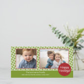 carte photo : Joyeuses fêtes - 2 photos - horizont (Debout devant)