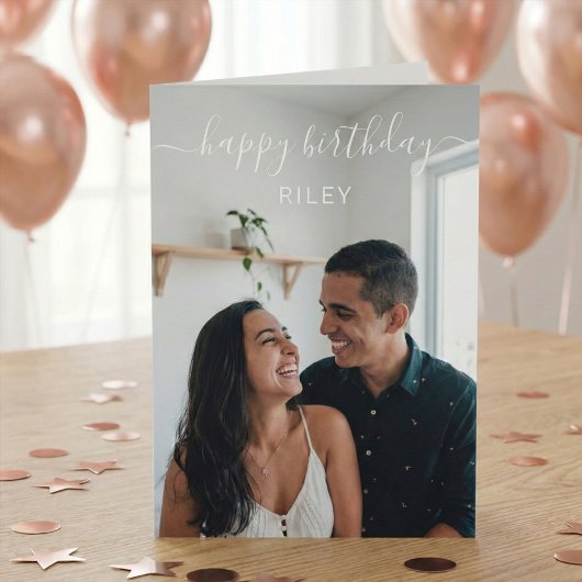 Carte Photo Joyeux anniversaire