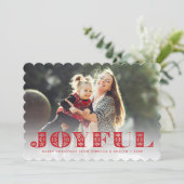 Carte photo joyeux de vacances du moment | (Debout devant)