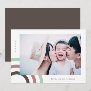 Carte Photo Joyeux Noël moderne