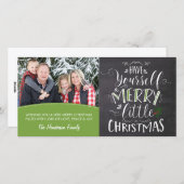 Carte photo - Joyeux petit Noël (Devant / Derrière)