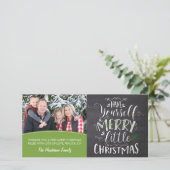 Carte photo - Joyeux petit Noël (Debout devant)