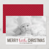 Carte photo Joyeux petit Noël (Devant / Derrière)