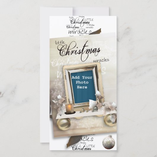 Carte photo Little Christmas Miracles (Devant)