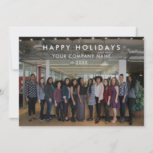 Carte Photo Logo photo de l'équipe d'affaires moderne No (Devant)