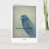 Carte Photo magnifique de Raven (Dos)